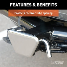 Load image into Gallery viewer, CURT 22100 2" Chrome Steel Hitch Tube Cover