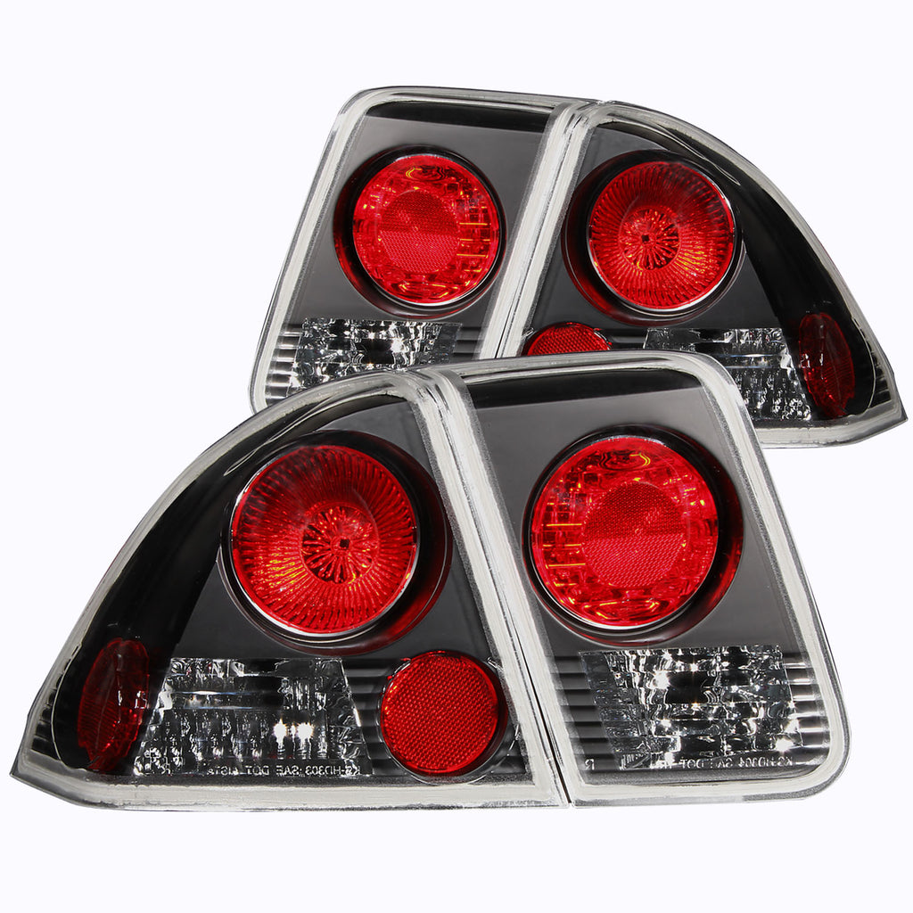 ANZO USA 221048 Tail Light Assembly for Select Honda Civic