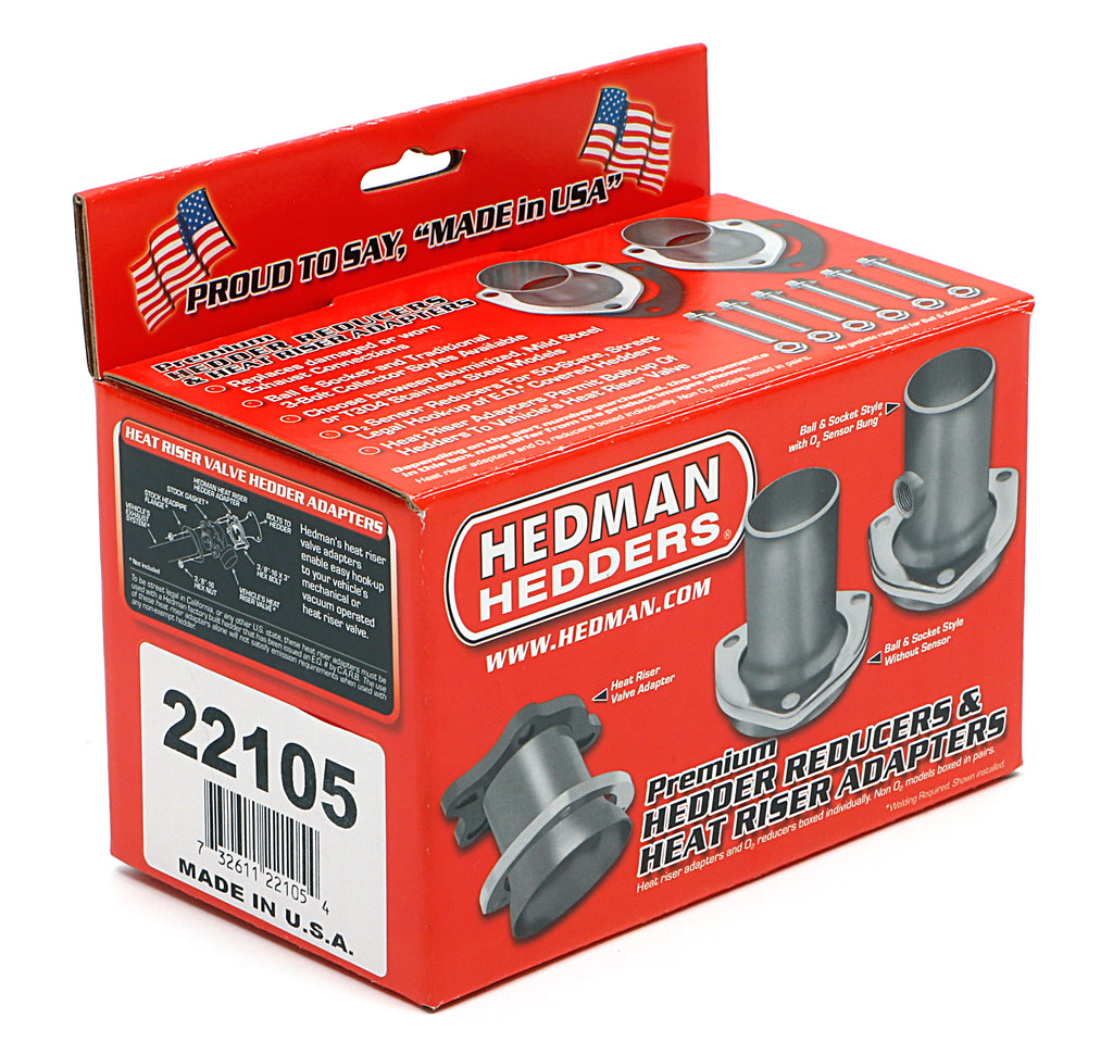 Hedman Hedders 22105 2-1/2 in S/S Gasket-Style Header Reducers For 2-1/2 in Exhaust