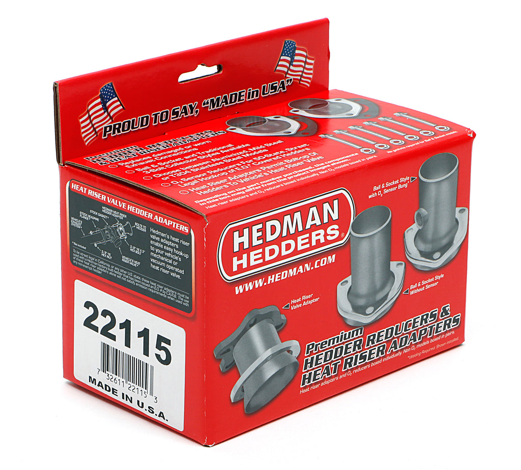 Hedman Hedders 22115 3 in. Stainless Ball-Style Header Reducers For 2-1/2 in. Exhaust