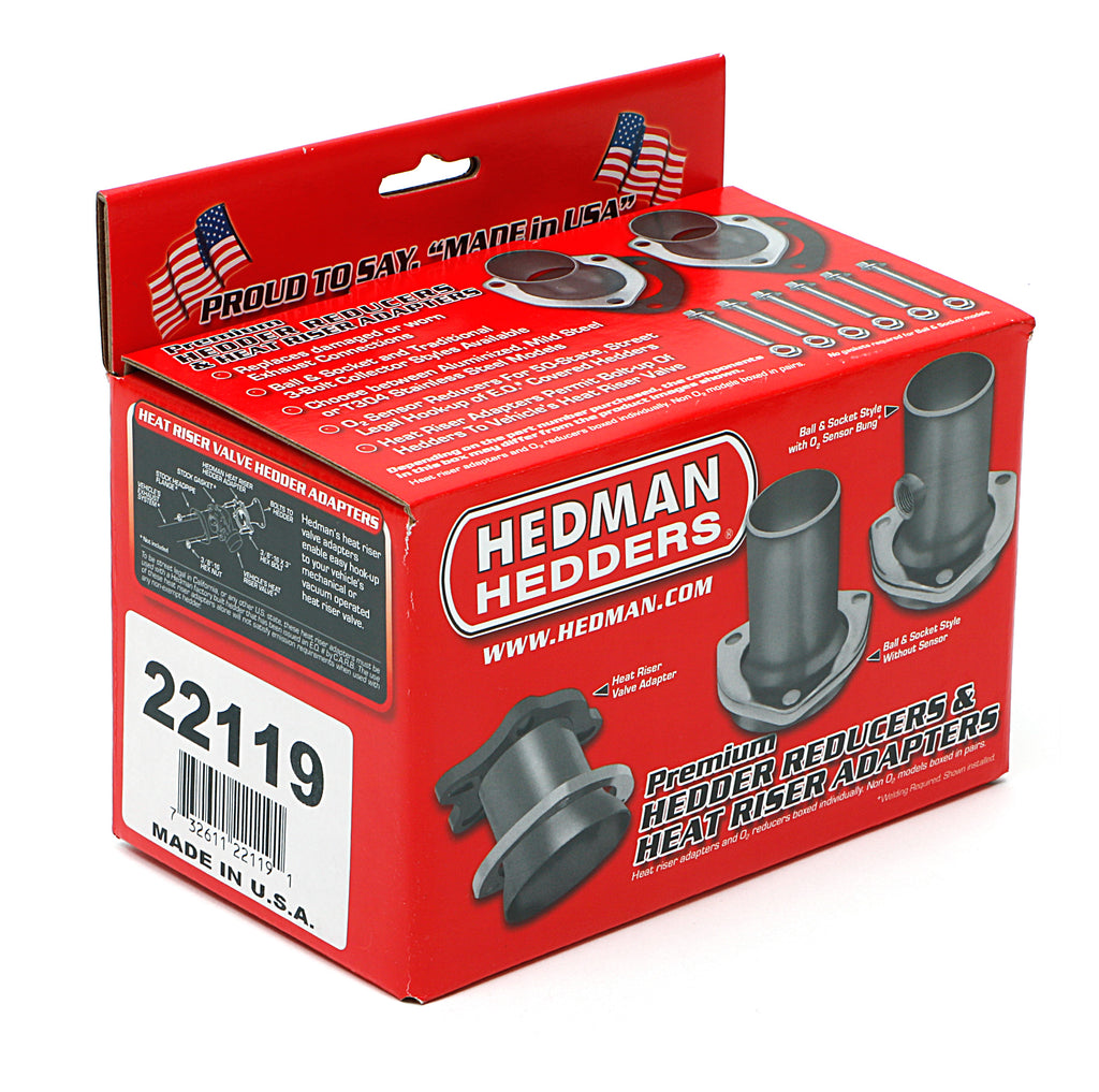 Hedman Hedders 22119 3 in. Stainless Ball-Style Header Reducer2 For 3 in. Exhaust