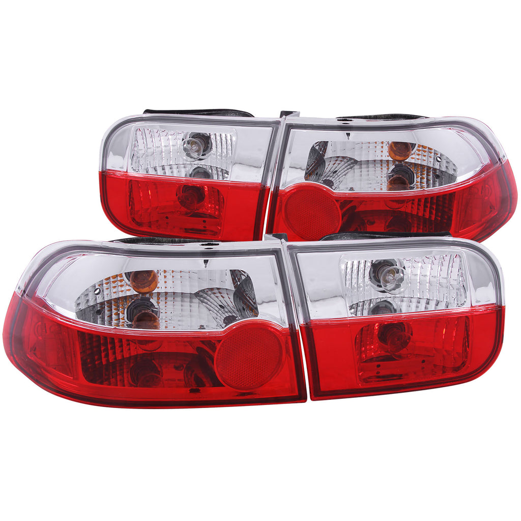 ANZO USA 221220 Tail Light Assembly for Select Honda Civic, Honda Civic del Sol