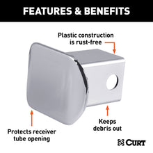 Load image into Gallery viewer, CURT 22171 2" Chrome Plastic Hitch Tube Cover (Packaged)
