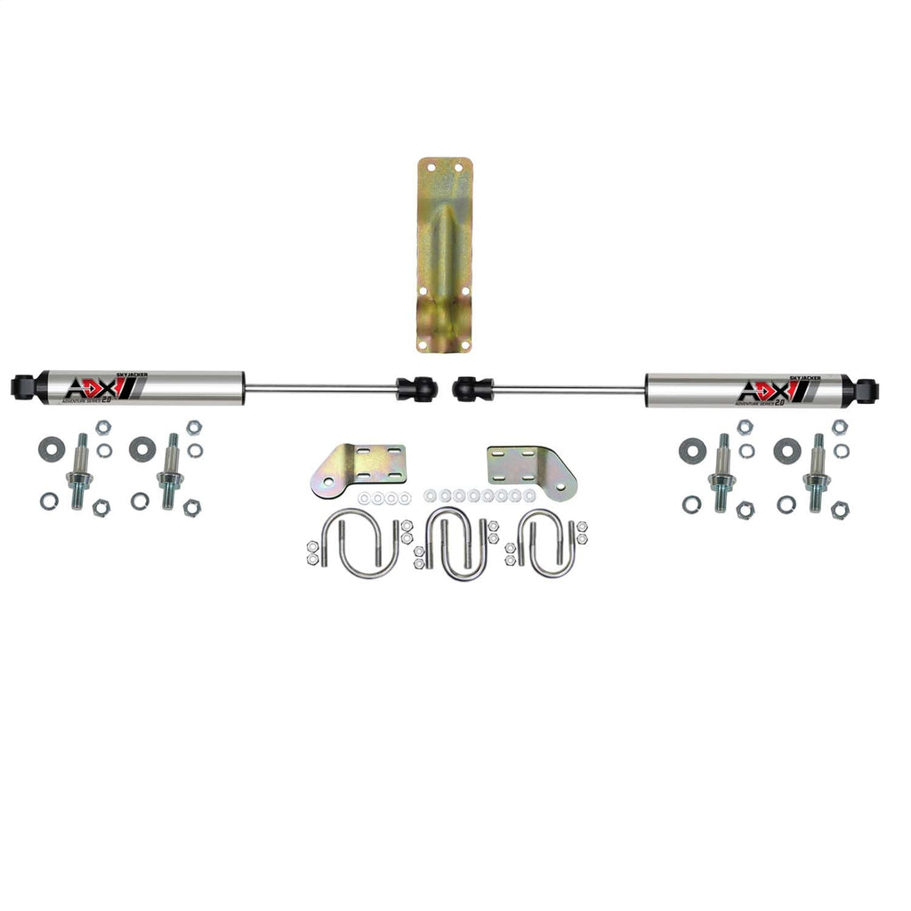 Skyjacker 2218 ADX 2.0 CNC Machined Polished Aluminum Dual Stabilizer Kit. for Select Dodge Ram 1500, Dodge Ram 2500, Dodge Ram