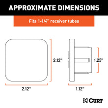 Load image into Gallery viewer, CURT 22271 1-1/4" Rubber Hitch Tube Cover