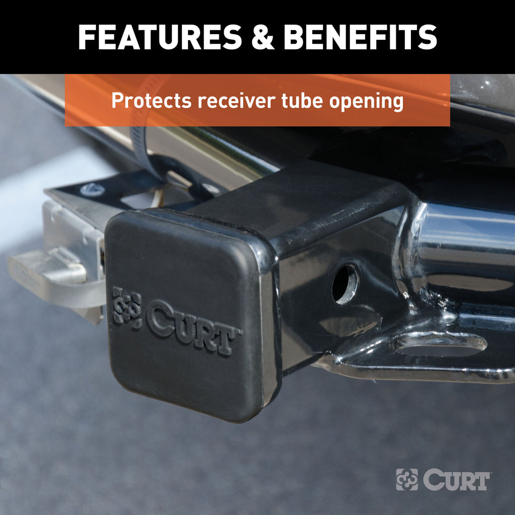 CURT 22272 2" Rubber Hitch Tube Cover