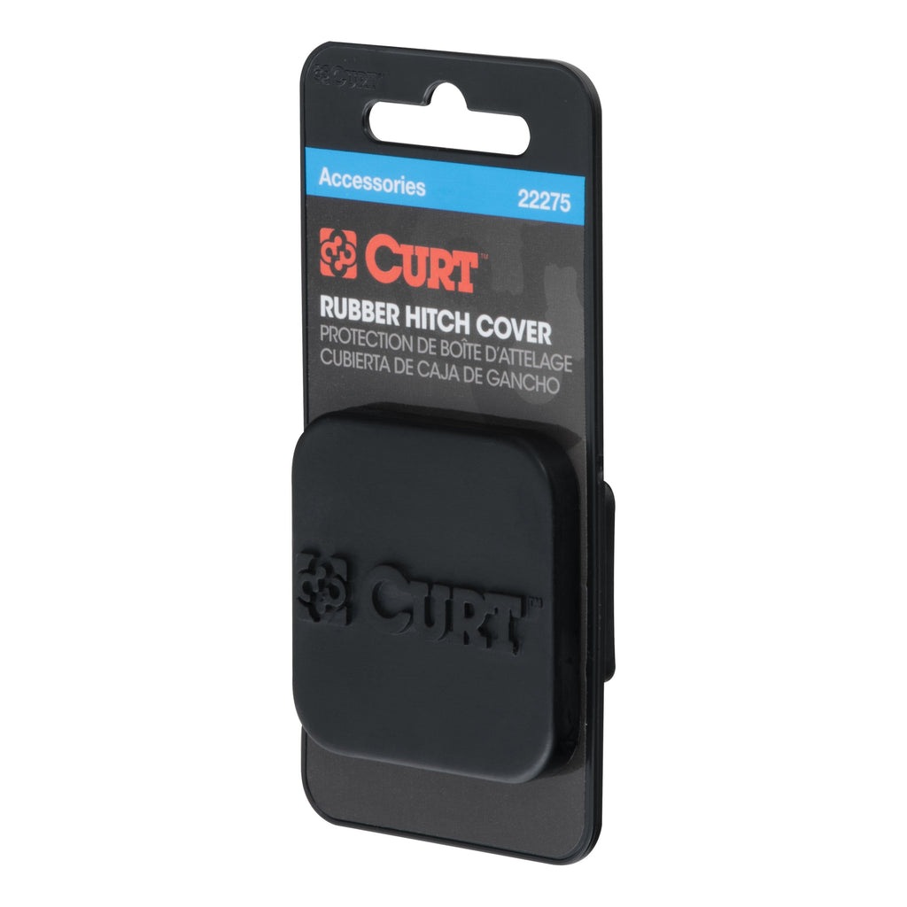 CURT 22275 1-1/4" Rubber Hitch Tube Cover (Packaged)