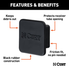 Load image into Gallery viewer, CURT 22277 2-1/2" Rubber Hitch Tube Cover