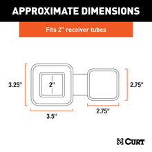 Load image into Gallery viewer, CURT 22279 2" Rubber Hitch Tube Cover