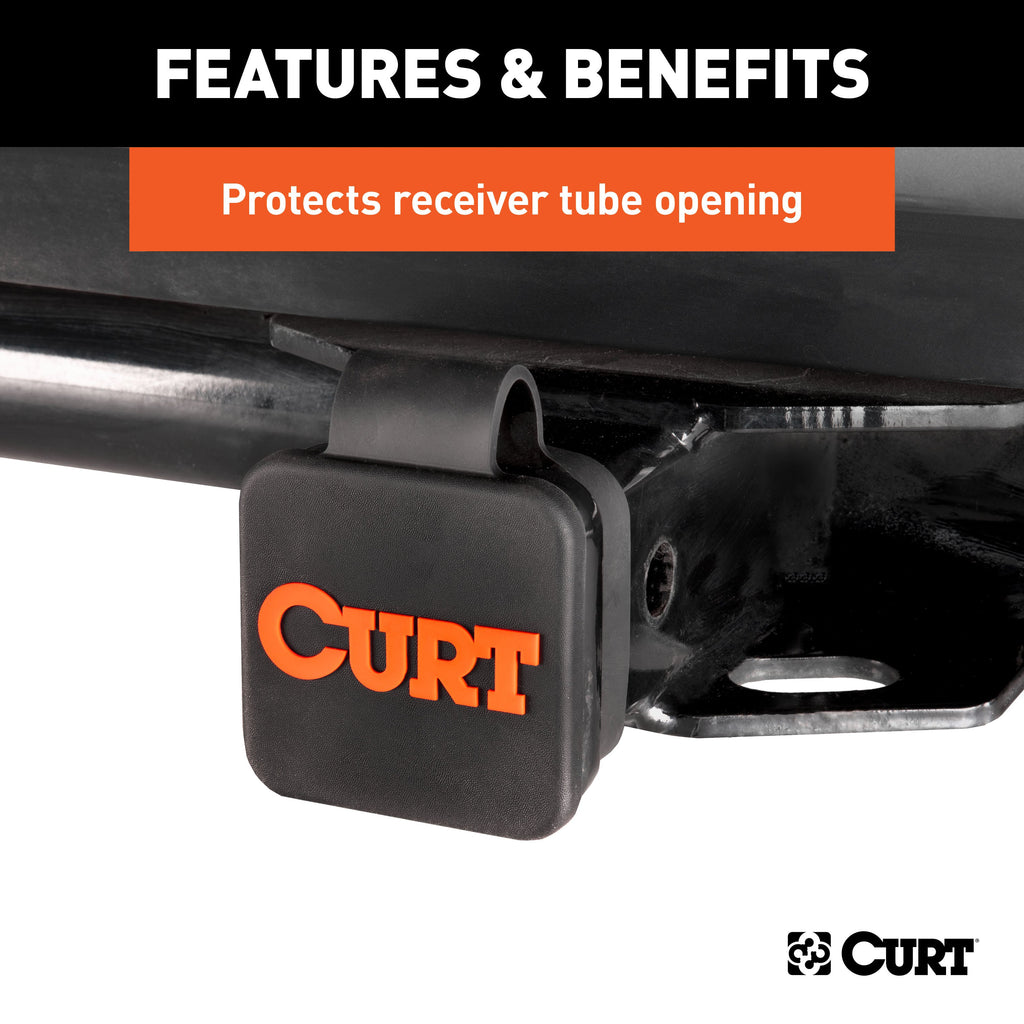 CURT 22279 2" Rubber Hitch Tube Cover