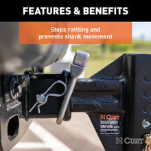 Load image into Gallery viewer, CURT 22320 No-Tool Anti-Rattle Hitch Clamp for 2-1/2" Receiver