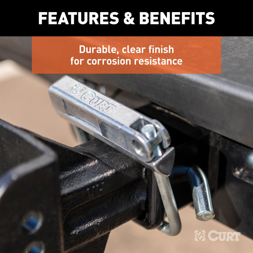 CURT 22320 No-Tool Anti-Rattle Hitch Clamp for 2-1/2" Receiver