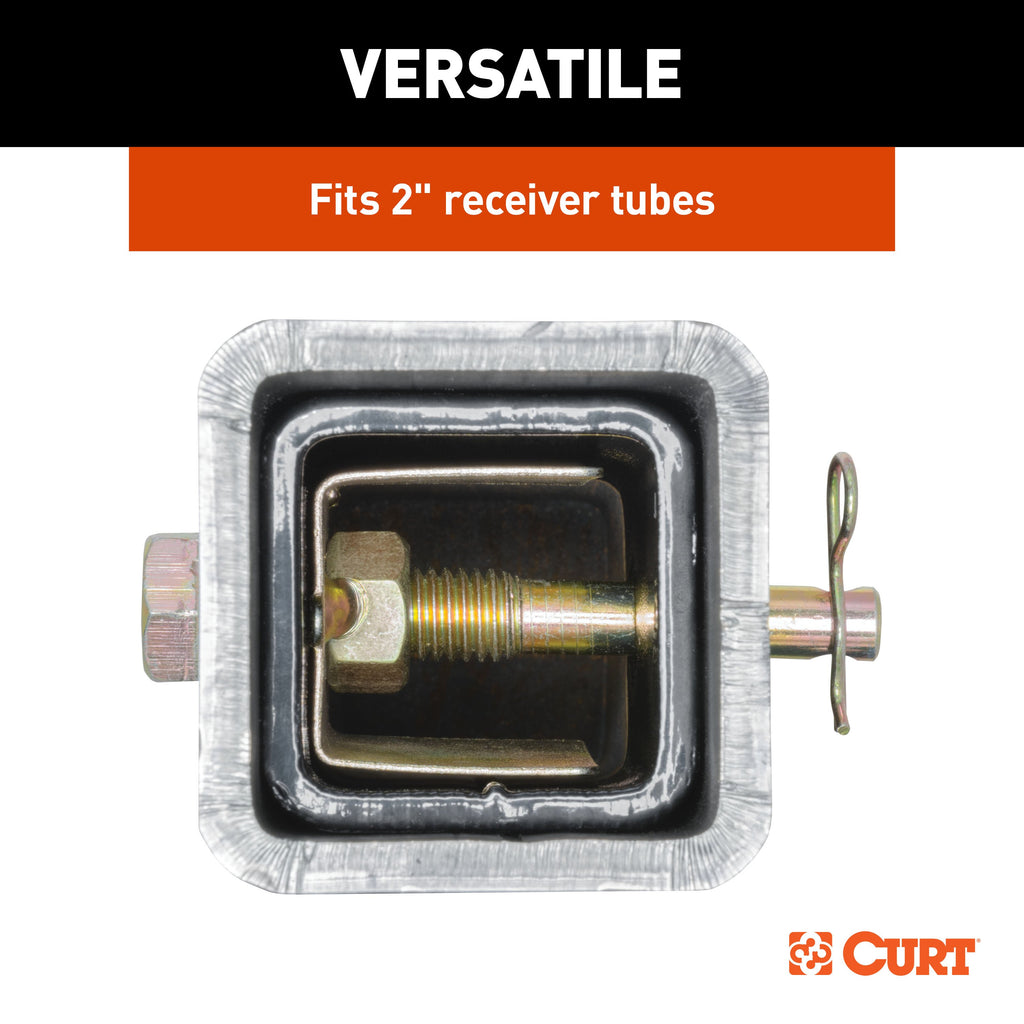 CURT 22323 Anti-Rattle Hitch Pin and Shim (Fits 2" Receiver with 5/8" Hole)
