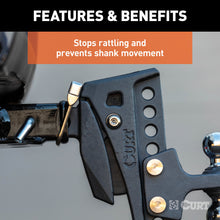 Load image into Gallery viewer, CURT 22325 No-Tool Anti-Rattle Hitch Clamp for 2" Receiver