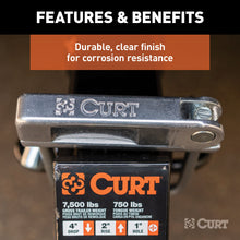 Load image into Gallery viewer, CURT 22325 No-Tool Anti-Rattle Hitch Clamp for 2" Receiver