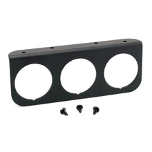 Load image into Gallery viewer, AutoMeter 2238 GAUGE MOUNTING PANEL, TRIPLE, 2 1/16", BLACK, ALUMINUM