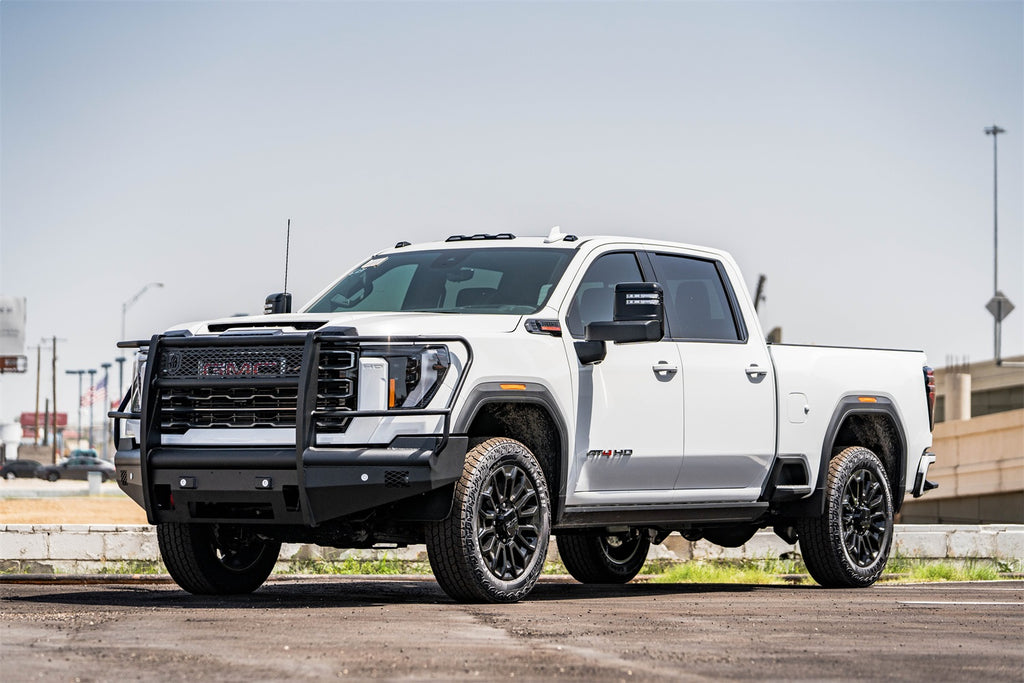Road Armor 2242VF6B Vaquero Non-Winch Front Bumper for Select GMC Sierra HD, GMC Sierra HD