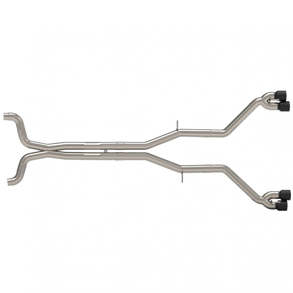 Kooks Custom Headers 22604161MD 3in. Connection Back Muffler Delete Exhaust System w/Black Quad Tips for Select Chevrolet Camaro