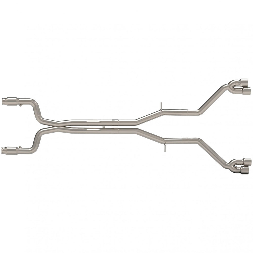 Kooks Custom Headers 22605251MD 3in. Catted Header-Back Muffler Delete Exhaust w/Polished Quad Tips. for Select Chevrolet Camaro