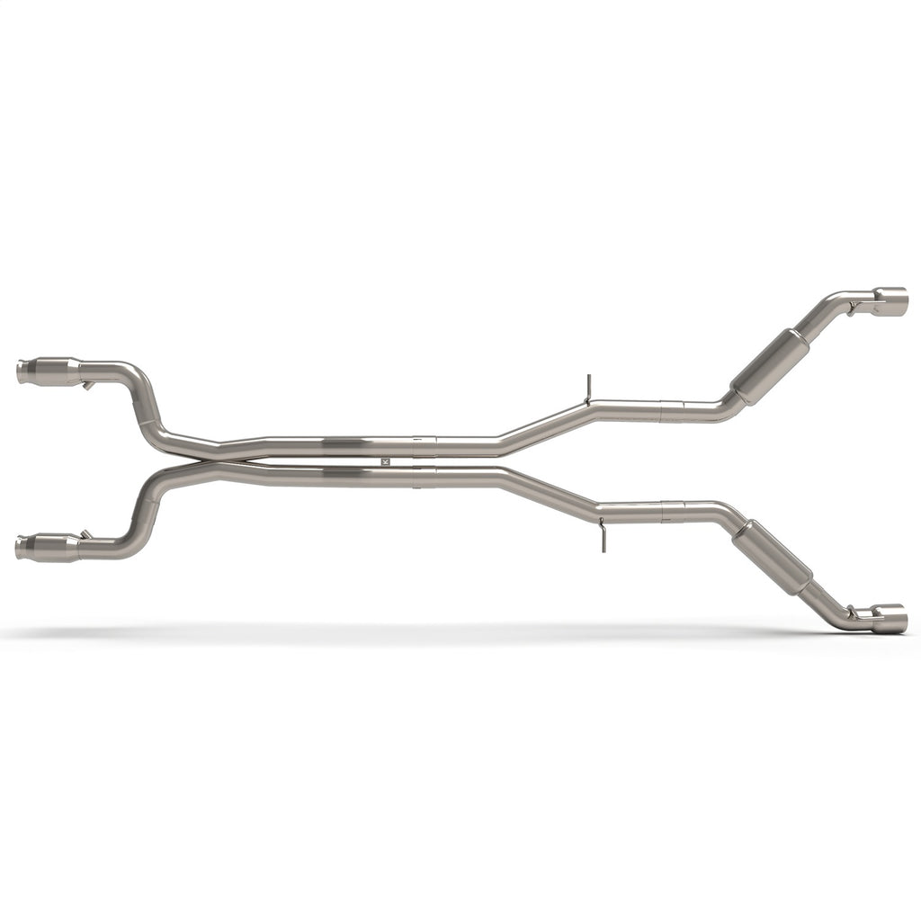 Kooks Custom Headers 22605301SS 3in. GREEN Catted Header-Back Street Screamer Exhaust w/Polished Tips. for Select Chevrolet Camaro