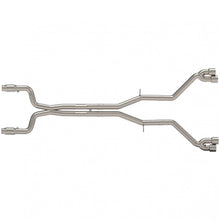 Load image into Gallery viewer, Kooks Custom Headers 22605351MD 3in. GREEN Catted Header-Back Muffler Delete Exhaust w/Polished Quad Tips. for Select Chevrolet Camaro