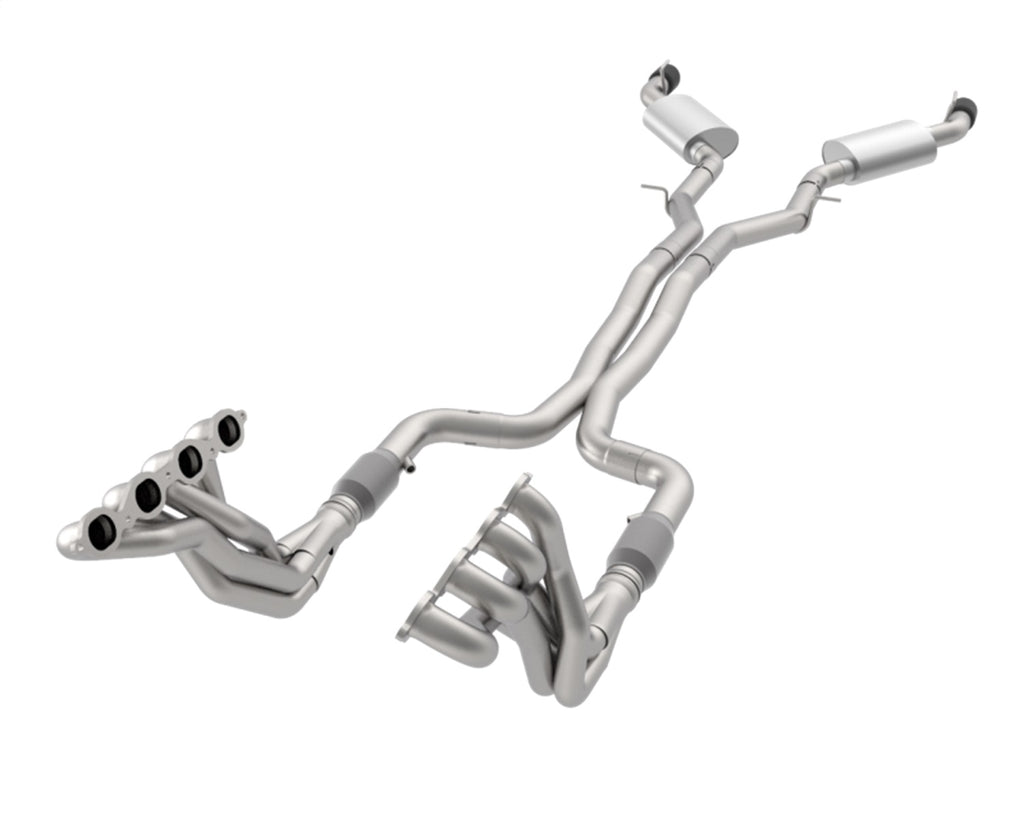 Kooks Custom Headers 2260F421 1-7/8in. Headers/Catted Exhaust Kit w/Black Dual Tips. 2016-2024 Camaro SS. for Select Chevrolet Camaro