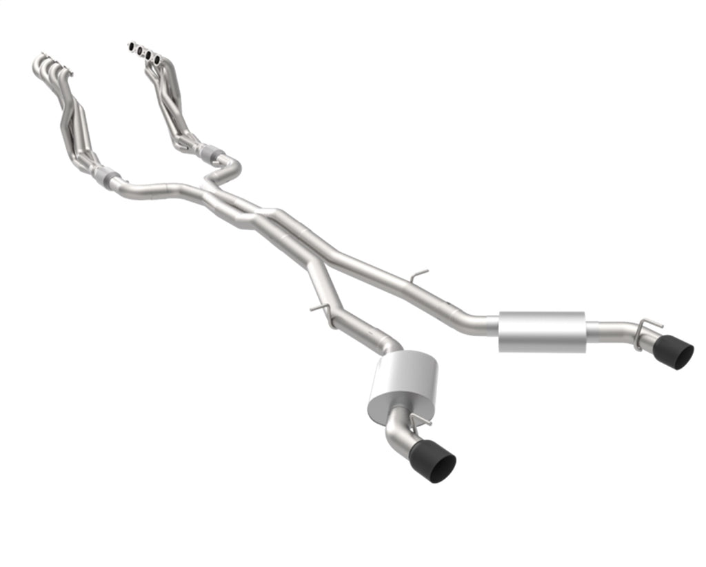 Kooks Custom Headers 2260F421 1-7/8in. Headers/Catted Exhaust Kit w/Black Dual Tips. 2016-2024 Camaro SS. for Select Chevrolet Camaro