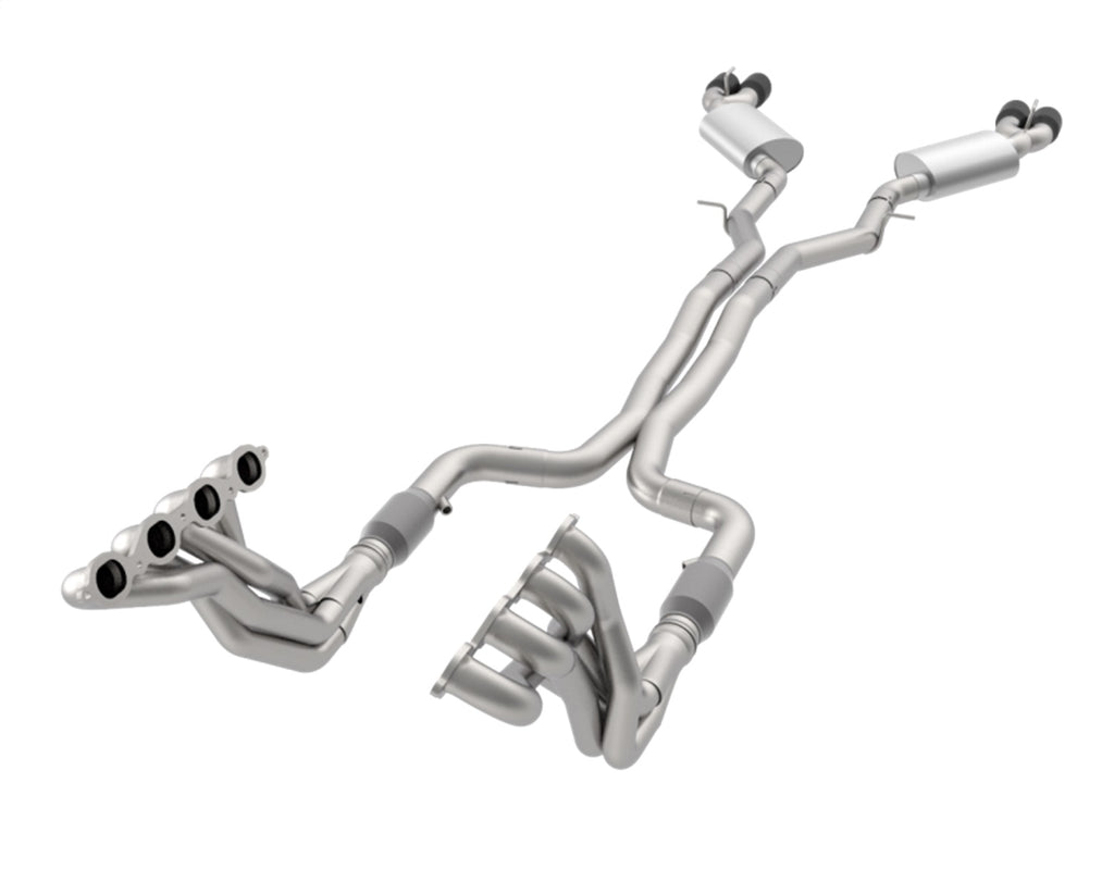 Kooks Custom Headers 2260F426 1-7/8in. Headers/Catted Exhaust Kit w/Black Quad Tips. 2016-2024 Camaro SS. for Select Chevrolet Camaro