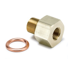 Load image into Gallery viewer, AutoMeter 2266 FITTING, ADAPTER, METRIC, M12X1 MALE TO 1/8" NPTF FEMALE, BRASS