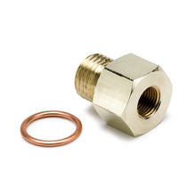 Load image into Gallery viewer, AutoMeter 2267 FITTING, ADAPTER, METRIC, M14X1.5 MALE TO 1/8" NPTF FEMALE, BRASS