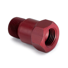 Load image into Gallery viewer, AutoMeter 2272 FITTING, ADAPTER, 3/8" NPT MALE, ALUMINUM, RED, FOR MECH. TEMP. GAUGE