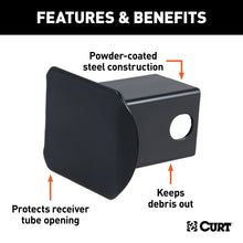 Load image into Gallery viewer, CURT 22750 2" Black Steel Hitch Tube Cover