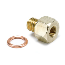 Load image into Gallery viewer, AutoMeter 2278 FITTING, ADAPTER, METRIC, M12X1.75 MALE TO 1/8" NPTF FEMALE, BRASS