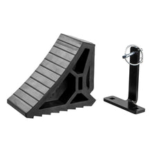 Load image into Gallery viewer, CURT 22803 HD Wheel Chock with Mounting Bracket