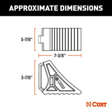 Load image into Gallery viewer, CURT 22803 HD Wheel Chock with Mounting Bracket