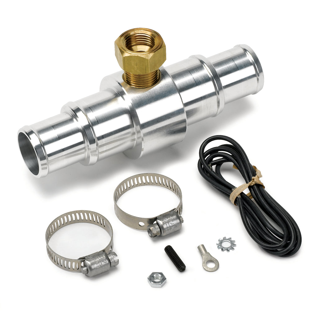 AutoMeter 2282 FITTING, ADAPTER, RADIATOR HOSE, 1" TO 1.25", 3/8" NPTF FEMALE, ALUMINUM