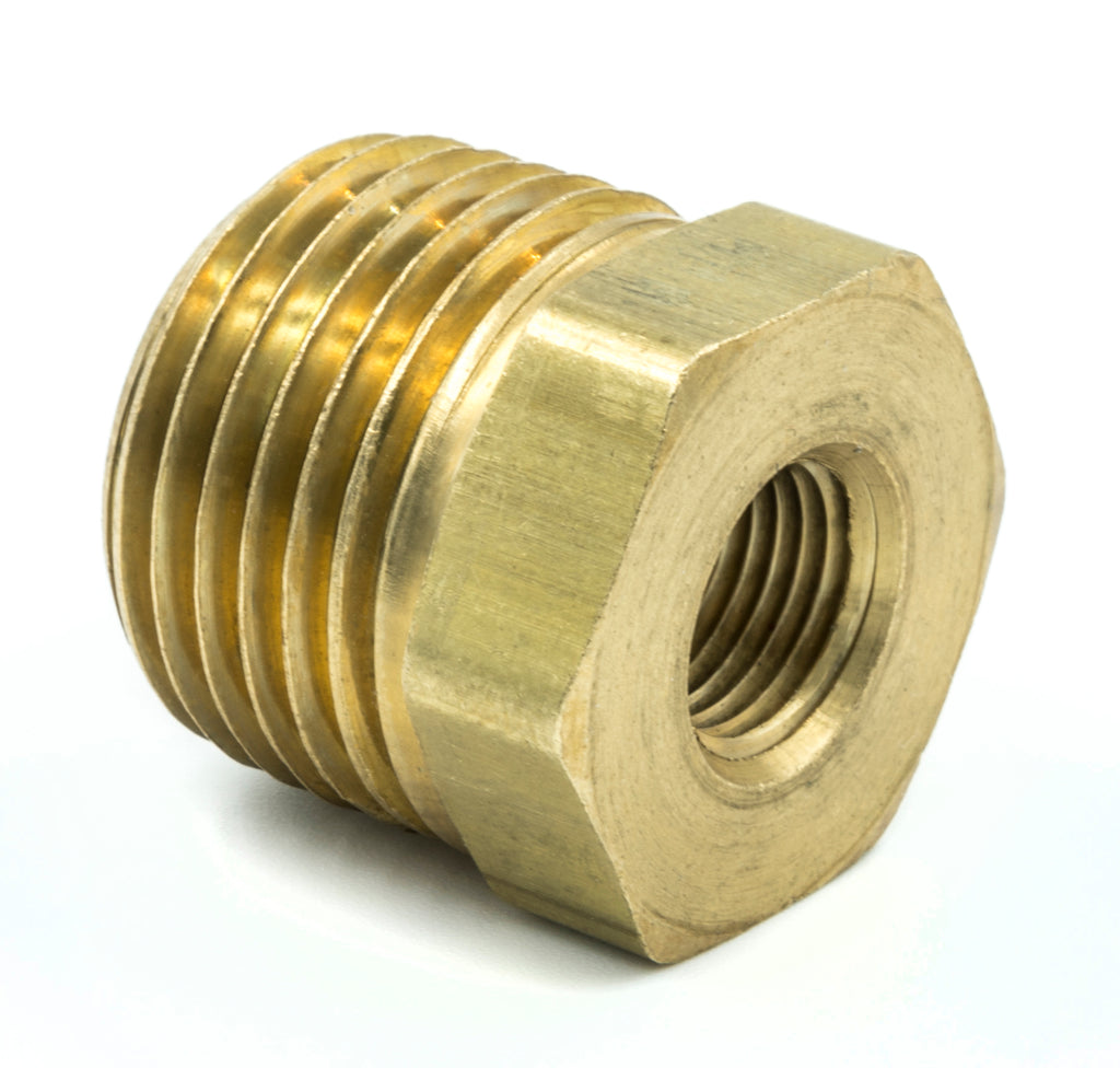AutoMeter 2285 FITTING, ADAPTER, 1/2" NPT MALE, 1/8" NPT FEMALE, BRASS