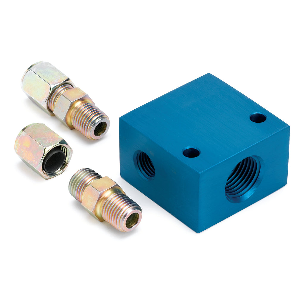 AutoMeter 2286 FITTING, ADAPTER, TRANSMISSION LINE, 3/8" OD TUBING, 1/2" NPTF