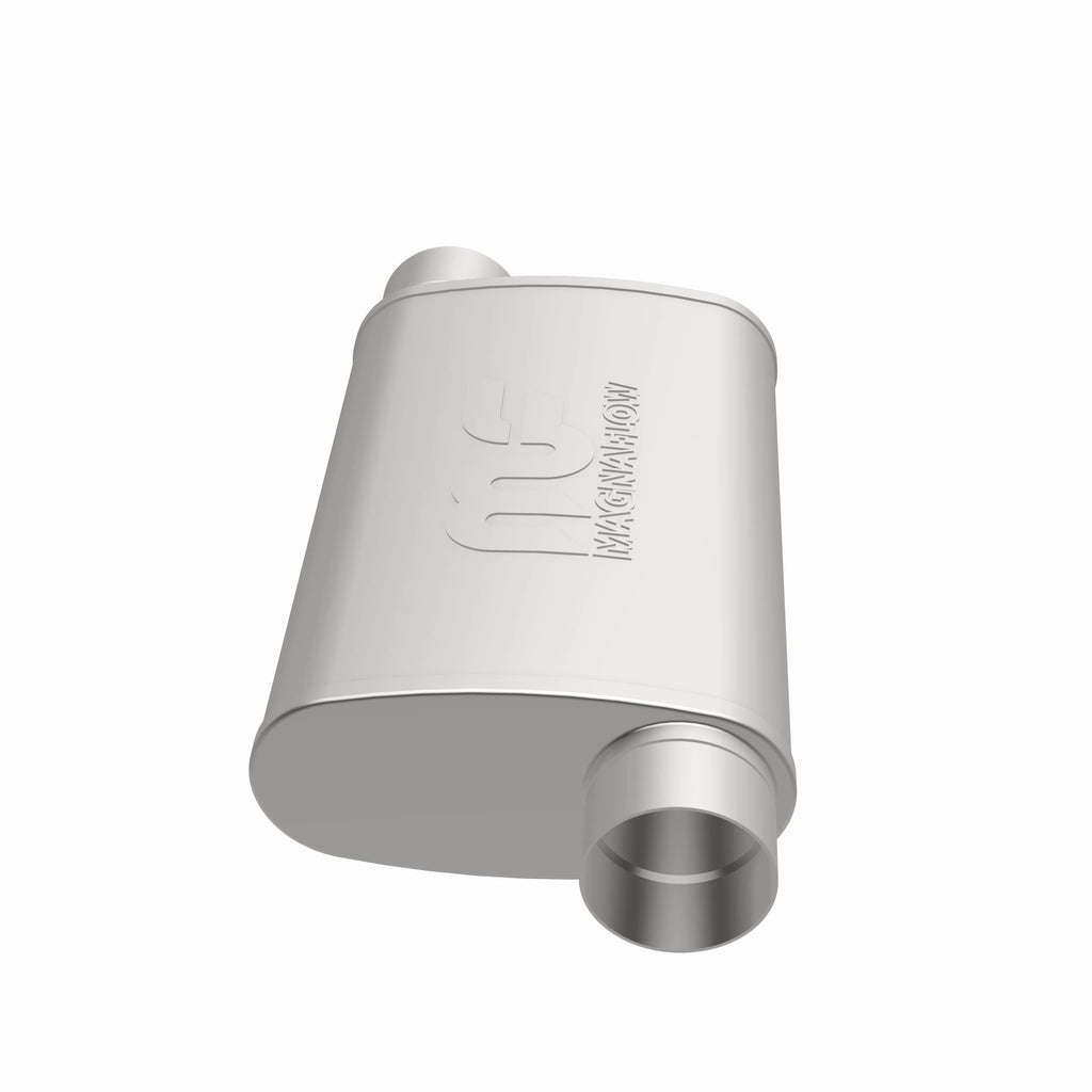 MagnaFlow Exhaust Products 11239 Straight-Through Performance Muffler; 3in. Offset/Offset; 4x14x9 Body