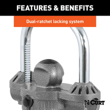 Load image into Gallery viewer, CURT 23659 CURT 23659 Hammer-Tone Epoxy Steel Universal Trailer Tongue Lock - Truck Part Superstore