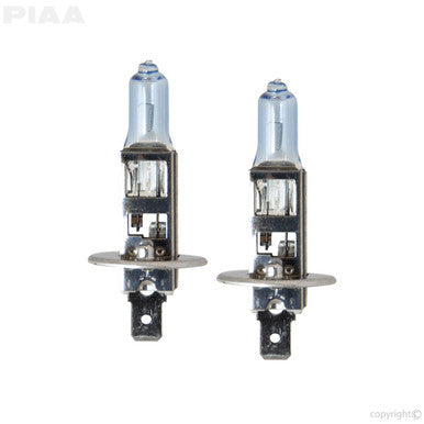 PIAA 23-10101 H1 Xtreme White Hybrid Replacement Bulb, 12V, 55W, 3900K, Twin Pack