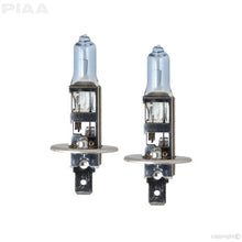 Load image into Gallery viewer, PIAA 23-10101 H1 Xtreme White Hybrid Replacement Bulb, 12V, 55W, 3900K, Twin Pack