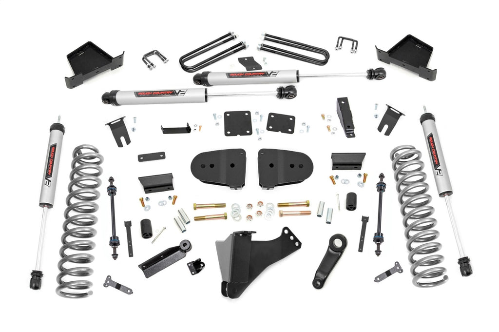 Rough Country 400157 Suspension Lift Kit w/Shocks for Select Ford F-250 Super Duty, Ford F-350 Super Duty