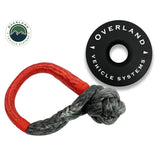 Overland Vehicle Systems 19-6580 23 Inch Soft Shackle 5/8 Inch Diameter Combo Pack 44,500 lb and Recovery Ring 6.25 Inch Black