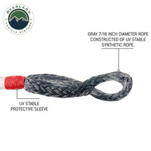 Load image into Gallery viewer, 23-Inch-Soft-Shackle-716-Inch-Diameter-Soft-Shackle-Recovery-41,000-Lbs-With-Loop-And-Abrassive-Sleeve-With-Storage-Bag-Overland-Vehicle-Systems