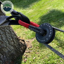 Load image into Gallery viewer, 23-Inch-Soft-Shackle-716-Inch-Diameter-Soft-Shackle-Recovery-41,000-Lbs-With-Loop-And-Abrassive-Sleeve-With-Storage-Bag-Overland-Vehicle-Systems