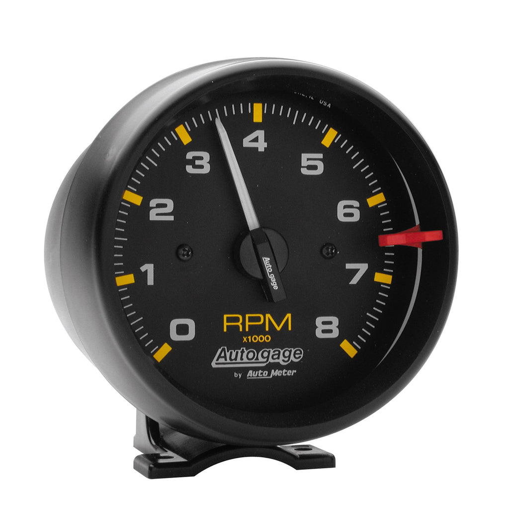 AutoMeter 2300 GAUGE, TACHOMETER, 3 3/4", 8K RPM, PEDESTAL, BLK DIAL BLK CASE, AUTOGAGE