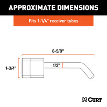 Load image into Gallery viewer, CURT 23020 1/2" Hitch Lock (1-1/4" Receiver, Deadbolt, Chrome)