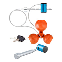 Load image into Gallery viewer, CURT 23083 Hitch &amp; Tri-Ball Coupler Lock Set (Up to 2-1/2" Receiver, 1-7/8", 2", 2-5/16")