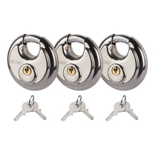Load image into Gallery viewer, CURT 23085 Stainless Steel Disc Locks, 3-Pack
